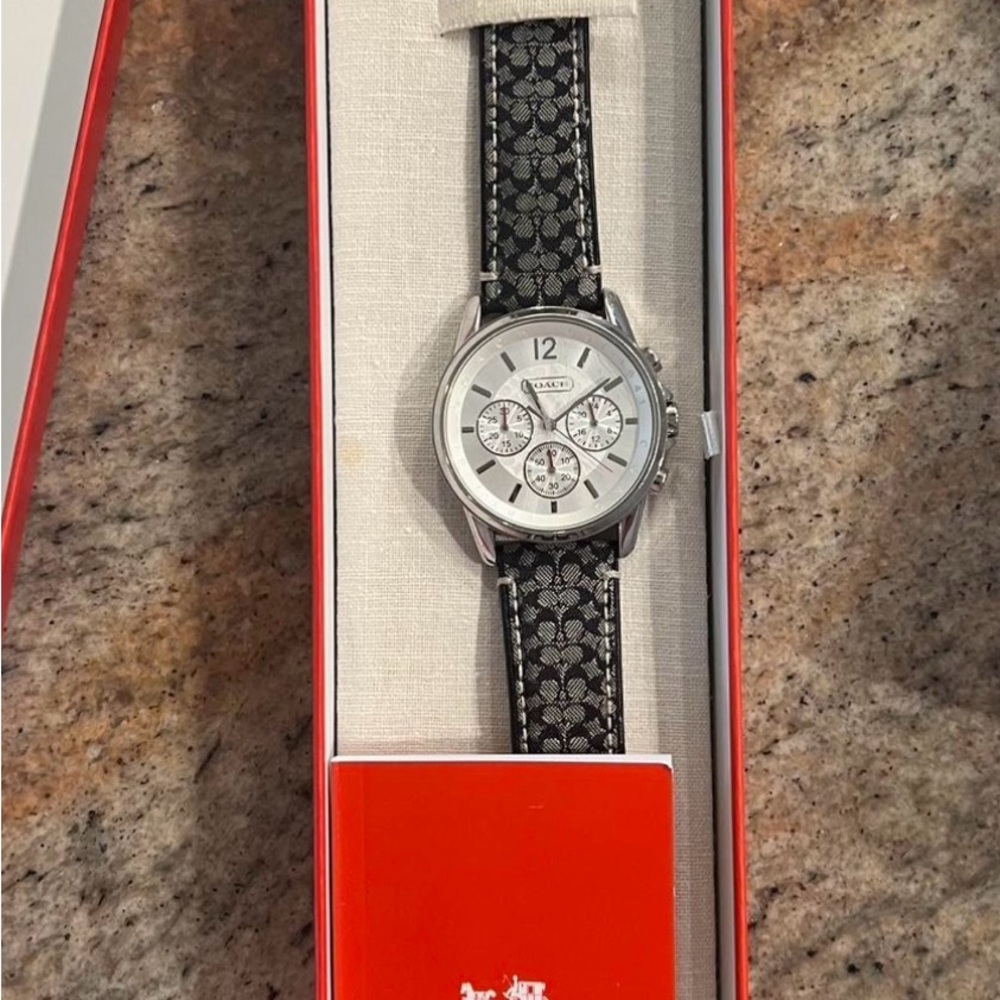 Coach Silver and Black Women's Watch